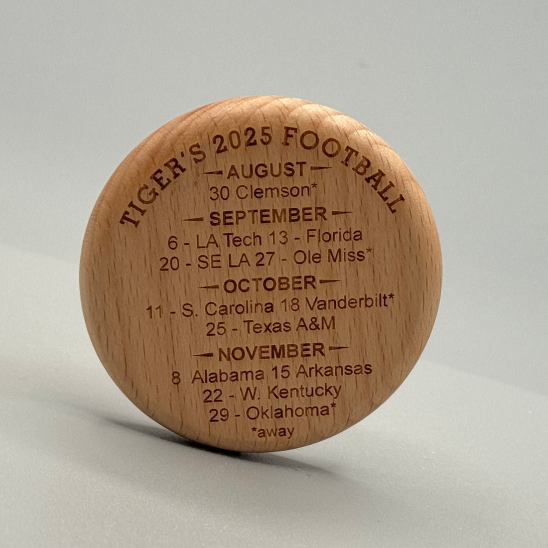 Football Schedule Coin